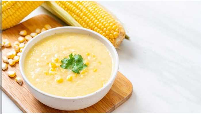 Creamy corn soup