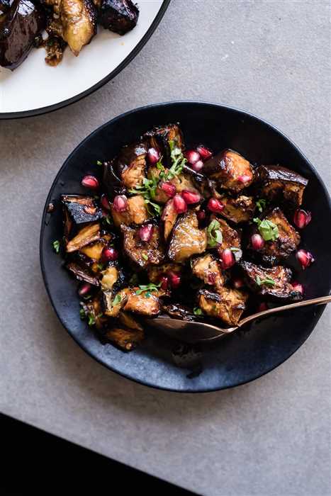 Eggplant Salad with Pomegranate